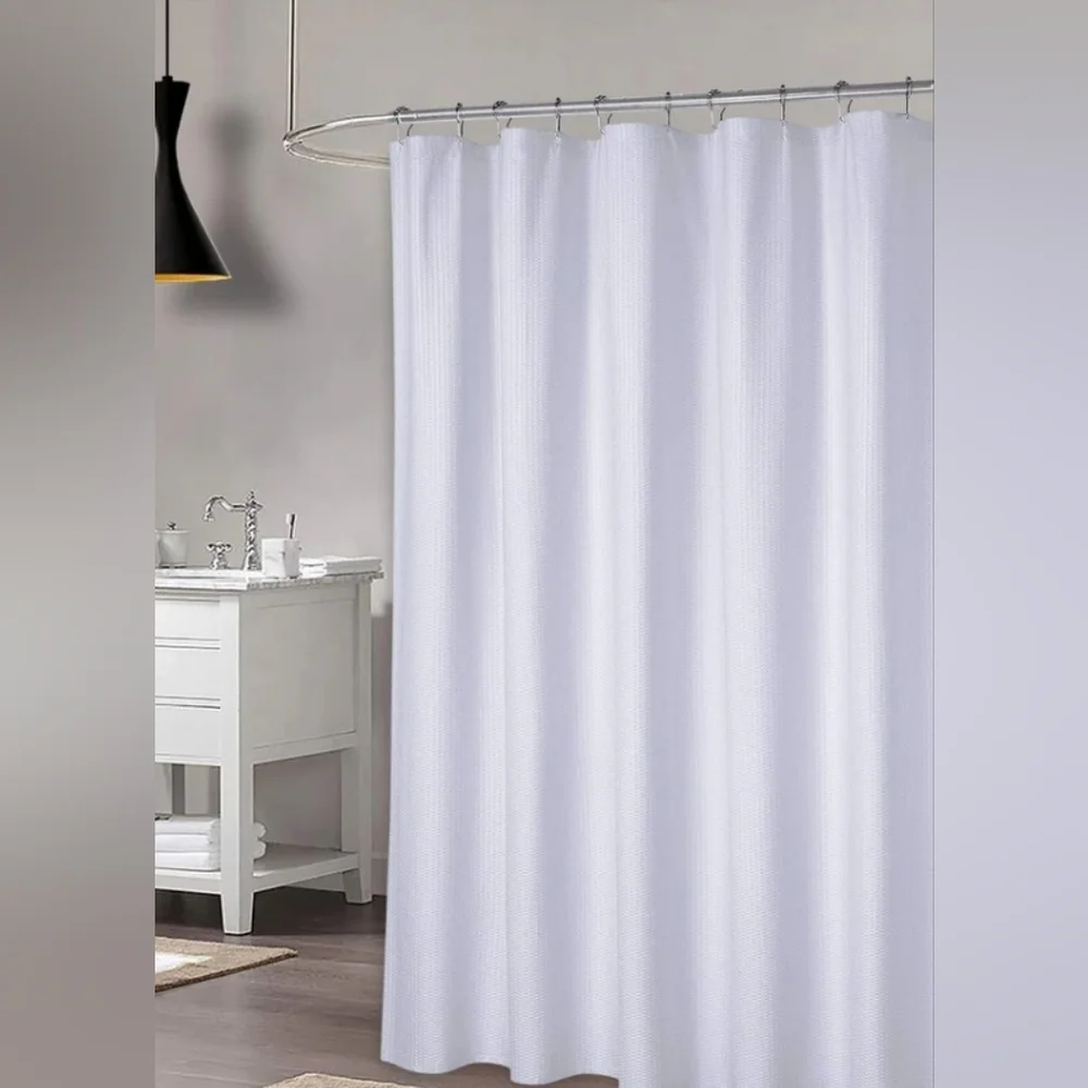 New with tags! Elegant Microfiber White Shower Curtain 72 x 72